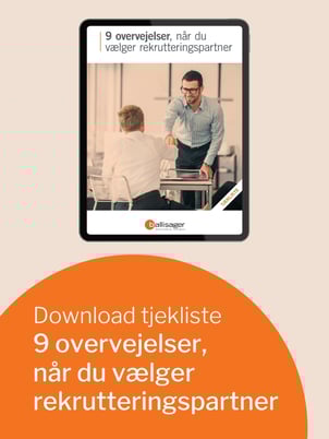 Download tjekliste - 9 overvejelser, når du vælger rekrutteringspartner