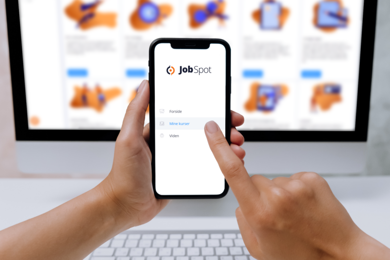 En person der benytter sig af jobspot