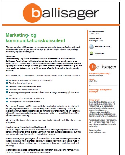 Jobopslag marketing og kommunikation